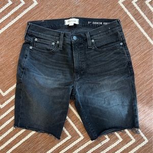 Madewell Men’s Black Denim 9” Short